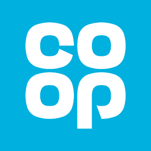 Co Op White Logo On Blue